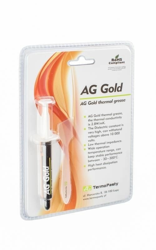 pasta termoconductoare ag gold siringa 3gr, termopasty - imagine 4